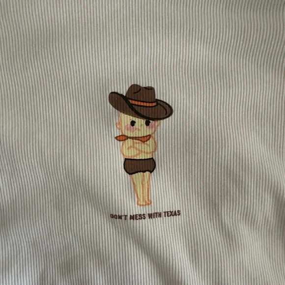 Brown and White T-Shirt - Picture 2 of 3